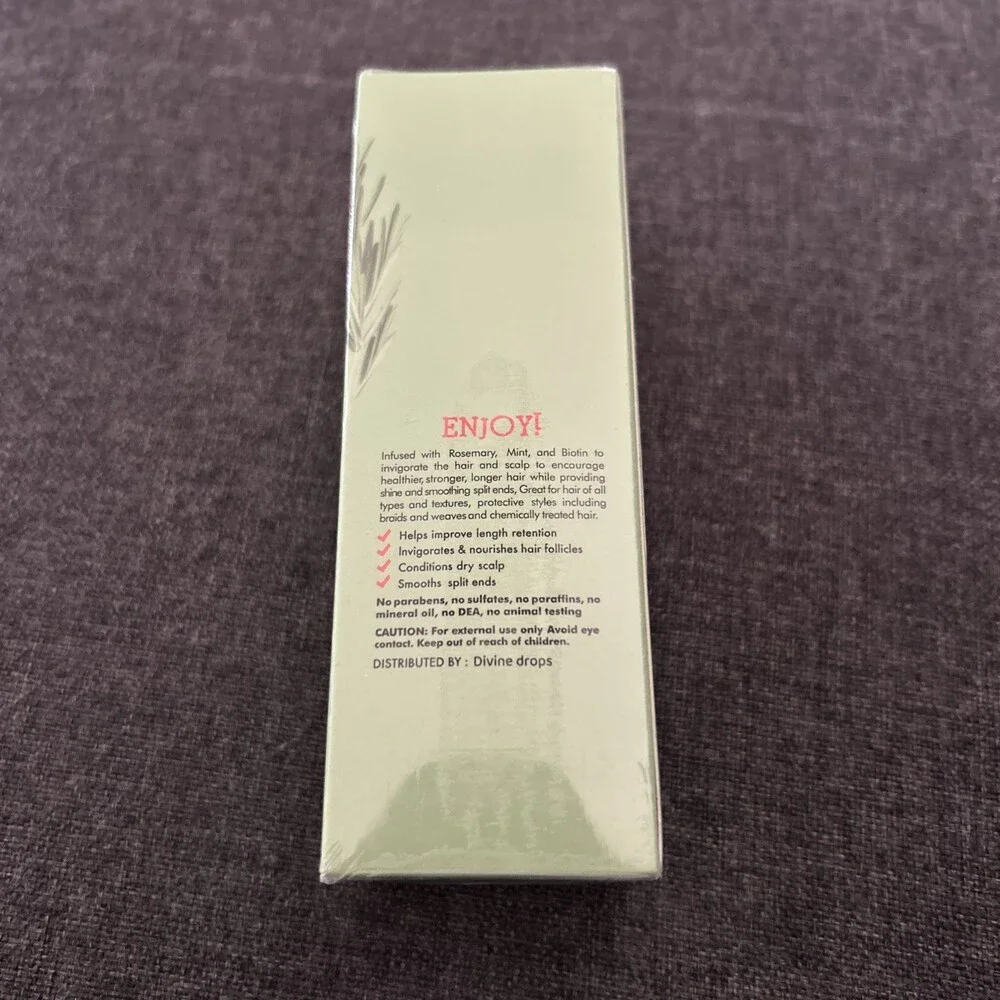 Divine Drops Rosemary Mint Scalp & Hair Strengthening Oil